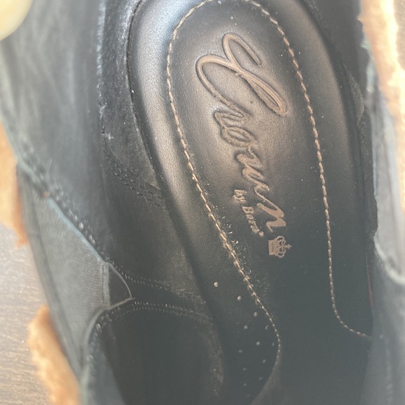 Crown by Born “Faylan” Coco Suede Ankle Boots, wedge heel, size 7 women’s - Picture 7 of 10